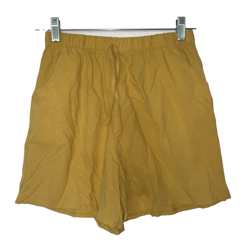 Unbranded kid mustard yellow shorts with pockets size  XL